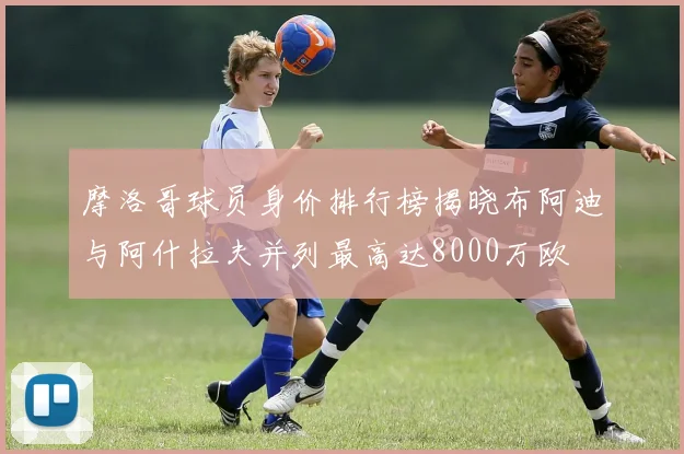 摩洛哥球员身价排行榜揭晓布阿迪与阿什拉夫并列最高达8000万欧