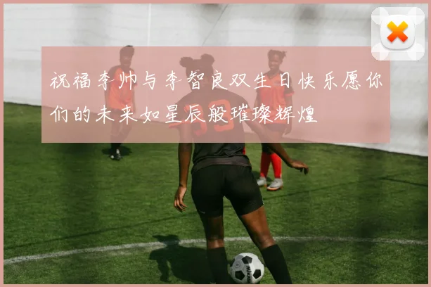 祝福李帅与李智良双生日快乐愿你们的未来如星辰般璀璨辉煌
